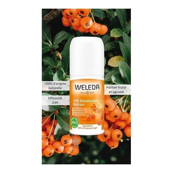 Weleda Argousier Déodorant roll on 24h Bio