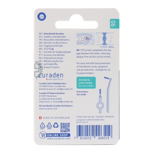 Curaprox Brossettes interdentaires Prime start recharge