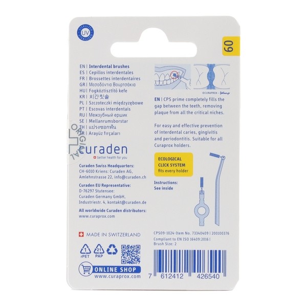Curaprox Brossettes interdentaires Prime start recharge