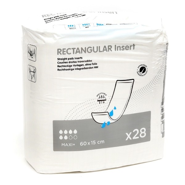 ID Expert Rectangular couches droites traversables Maxi + 6 gouttes