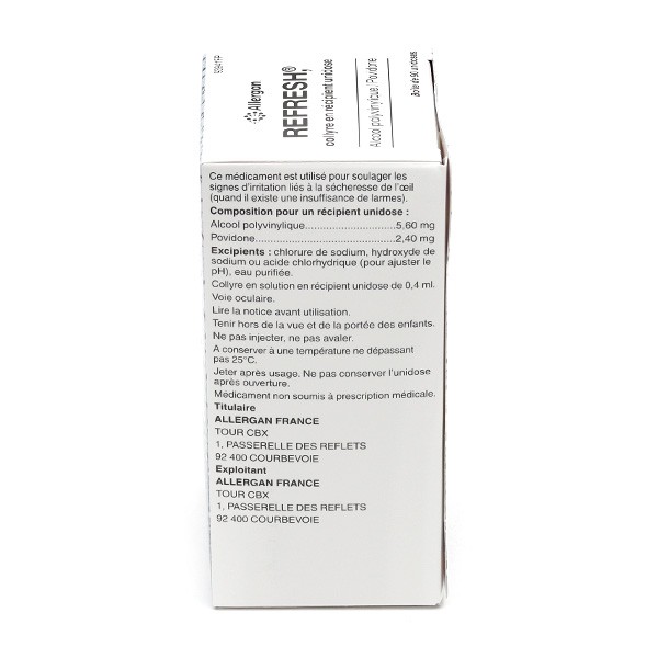 Refresh Collyre yeux secs unidose