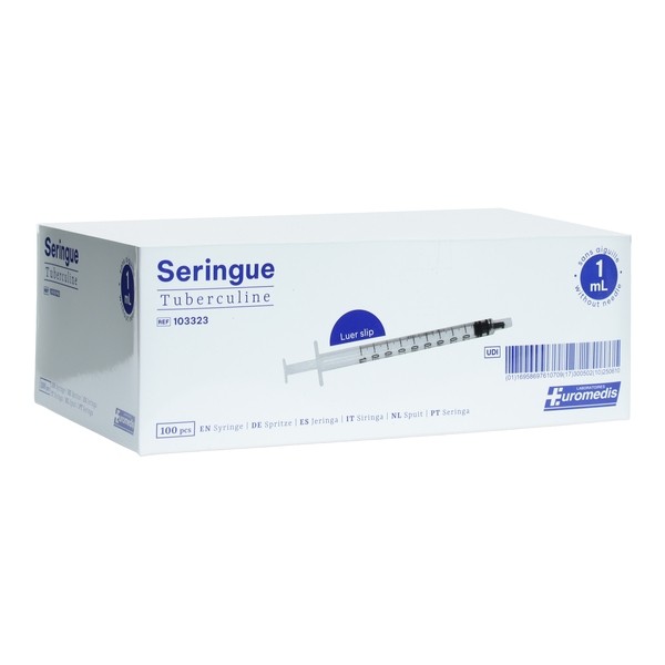Seringue 3 pièces tuberculine