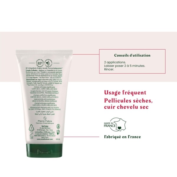 René Furterer Neopur shampooing antipelliculaire Pellicules sèches