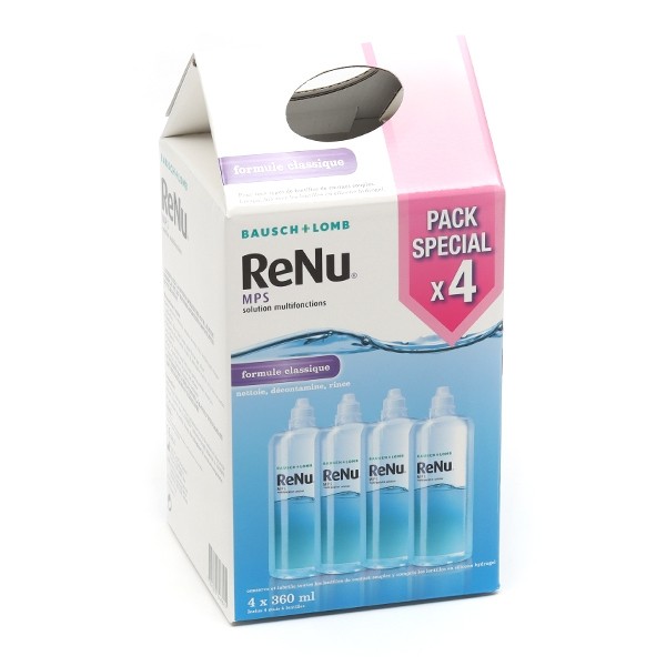 Renu solution lentilles nettoyant multifonctions