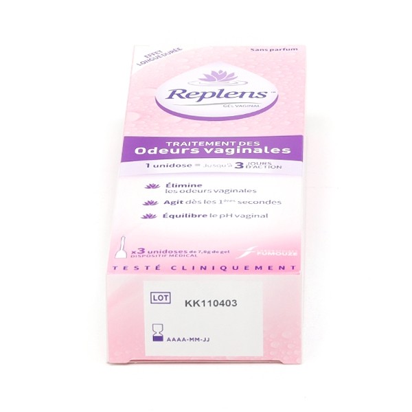 Replens Traitement des odeurs vaginales unidoses