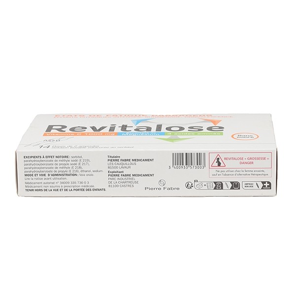 Revitalose ampoule contre la fatigue
