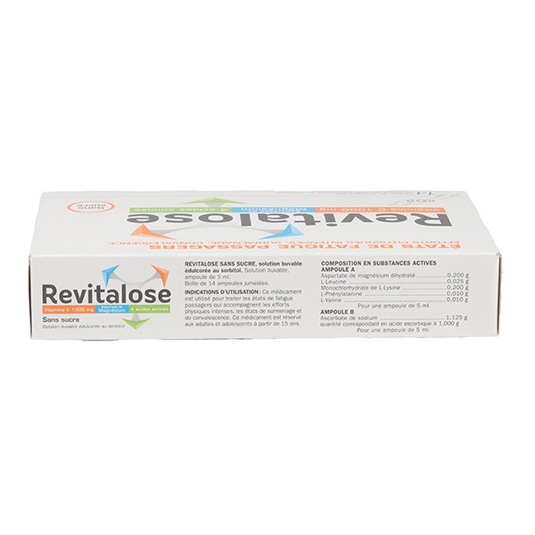 Revitalose ampoule contre la fatigue