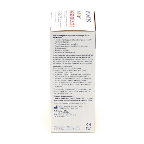 Rhinicur douche nasale pour enfants
