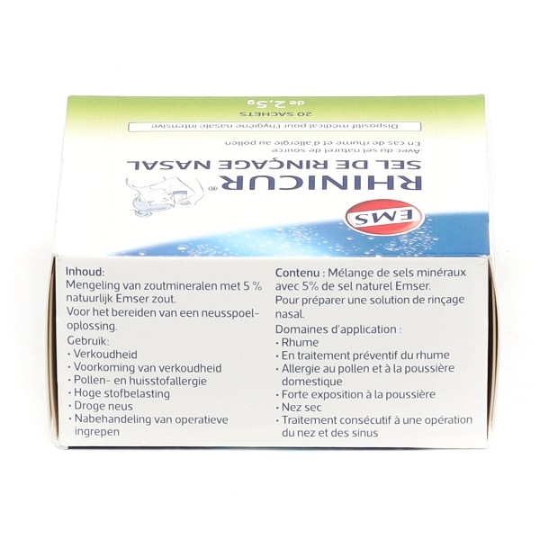 Rhinicur sel de rinçage nasal sachets