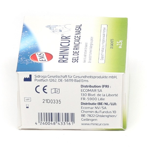 Rhinicur sel de rinçage nasal sachets