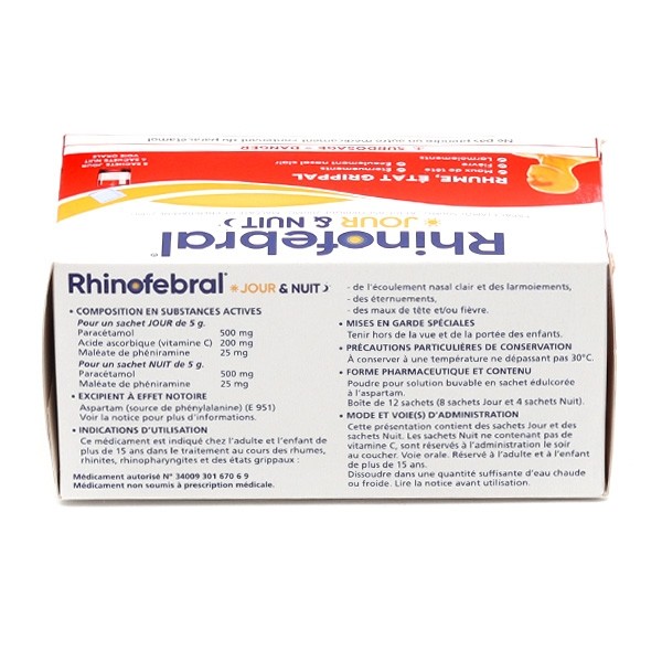 Rhinofebral Jour et Nuit sachet