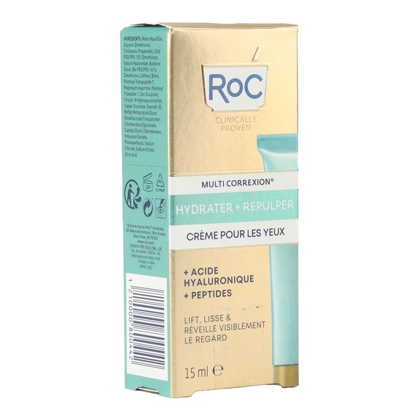 Roc multi correxion hydrater + repulper crème pour les yeux