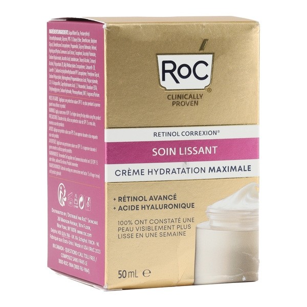 Roc Retinol Correxion soin lissant crème hydratation maximale