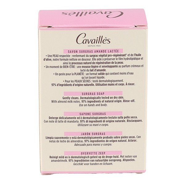 Cavaillès savon surgras amande lactée