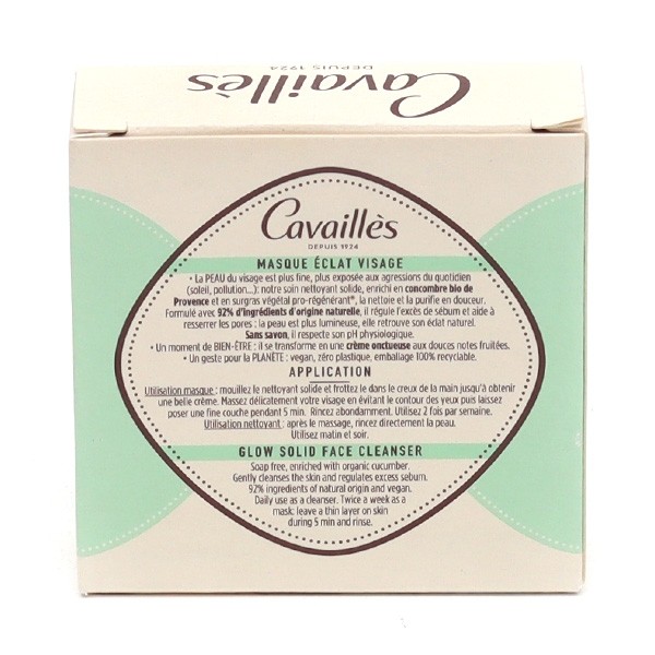 Cavaillès Nettoyant Visage Solide Masque éclat