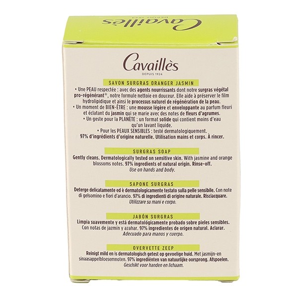 Cavaillès savon surgras Oranger Jasmin