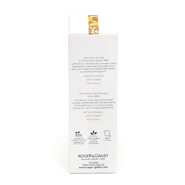 Roger et Gallet eau parfumée bienfaisante Bois d'Orange