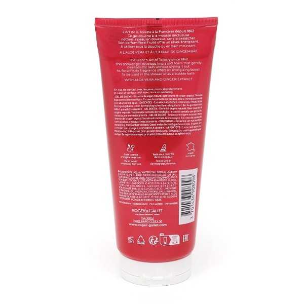 Roger et Gallet Gel douche bienfaisant Gingembre rouge