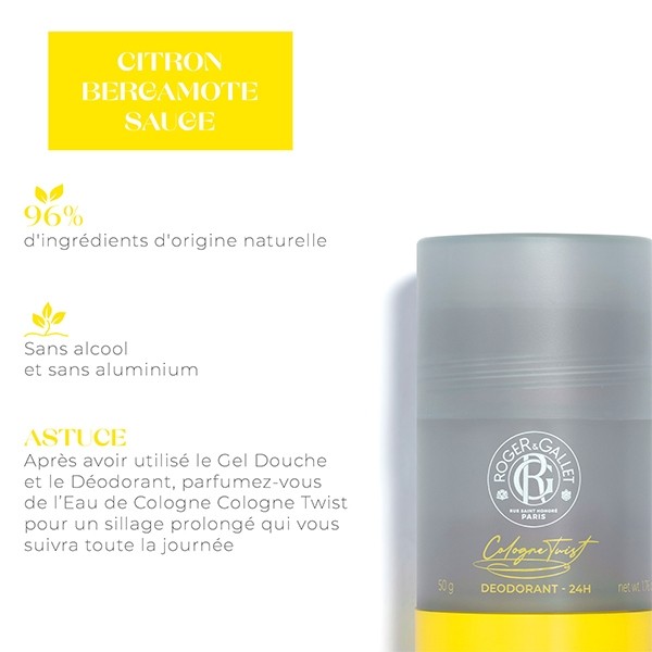 Roger et Gallet Cologne Twist Déodorant 24 h