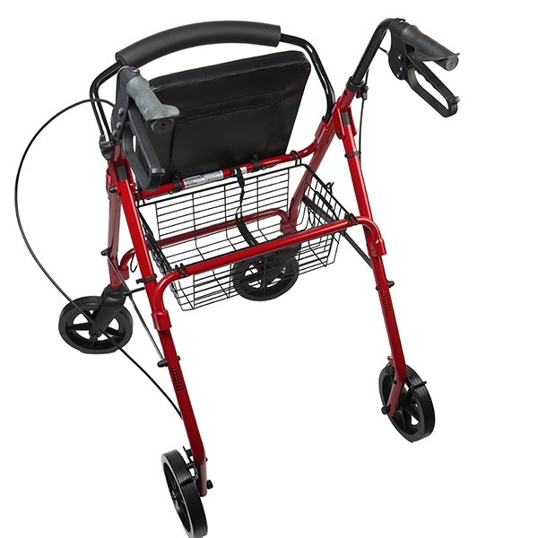 Rollator 4 roues assise et dossier