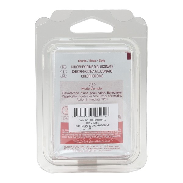 Ront Lingettes désinfectantes à la chlorhexidine