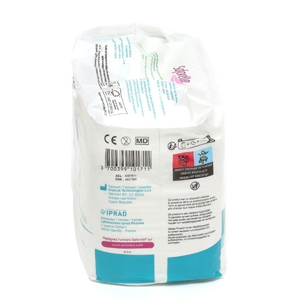 Saforelle Serviettes fuites urinaires Extra 4 gouttes