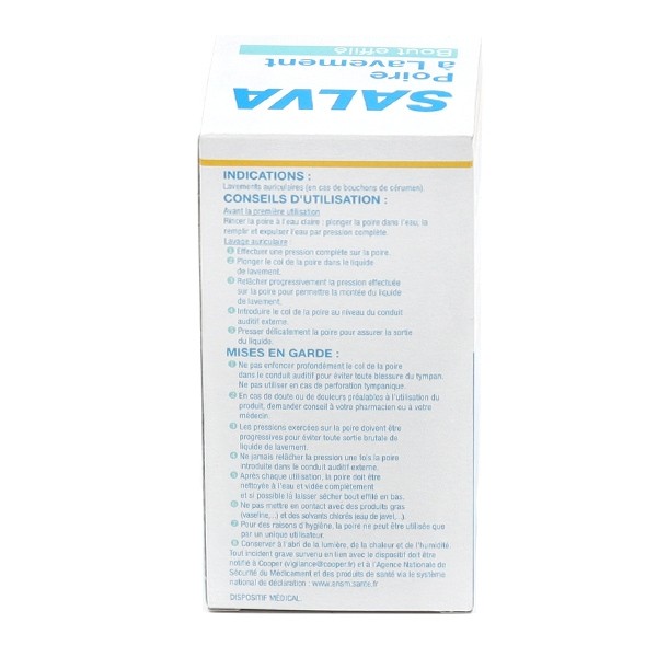 Salva poire pour les oreilles effilée 30 ml