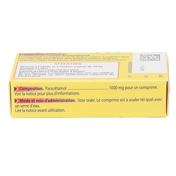 Doliprane 1000 mg comprimé