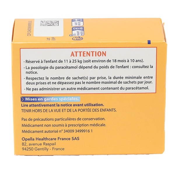 Doliprane 200 mg  poudre en sachets