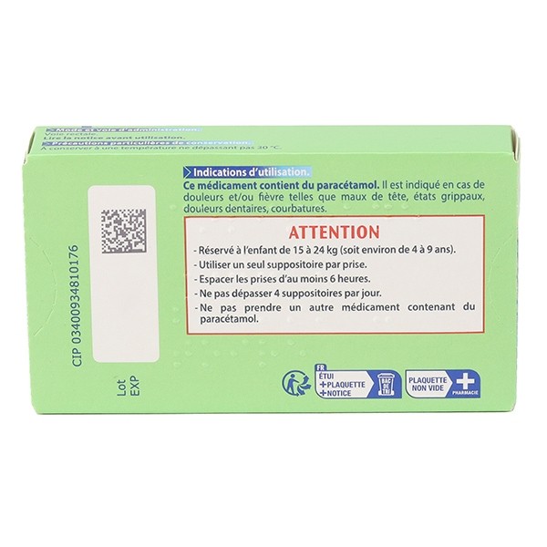 Doliprane suppositoires 300 mg