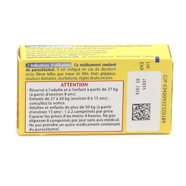 Doliprane 500 mg comprimé