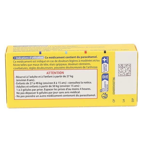 Doliprane 500 gélules