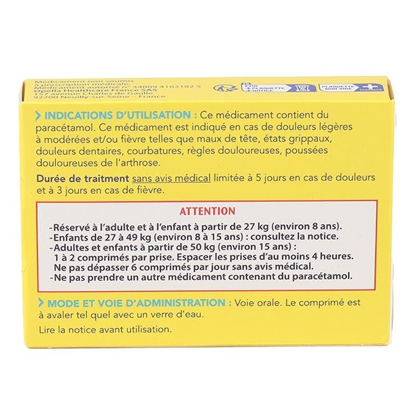Doliprane Tabs 500 mg comprimé