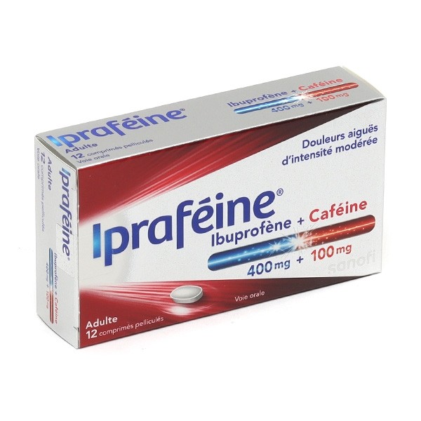 Ipraféine 400 comprimé ibuprofène + caféine