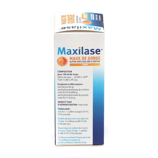 Maxilase sirop mal de gorge