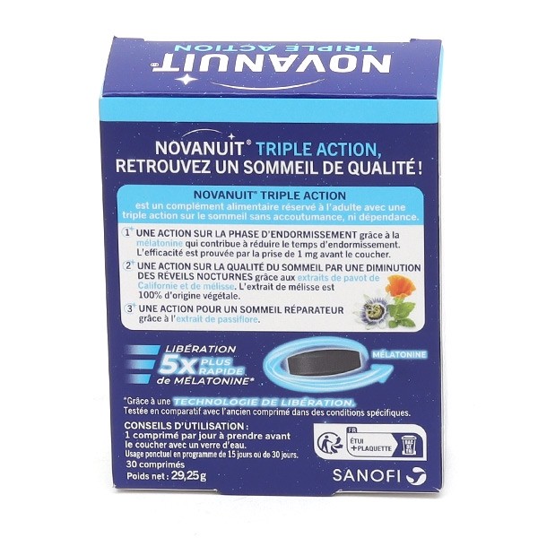 Novanuit Triple Action comprimés