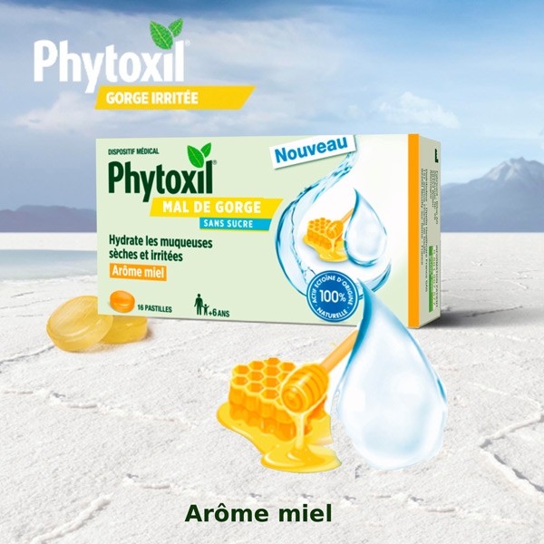 Phytoxil Mal de gorge pastilles miel