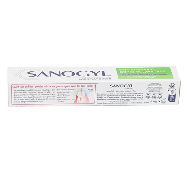 Sanogyl dentifrice Bi-Protect dents et gencives