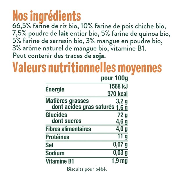 Good Goût carrés mangue Bio