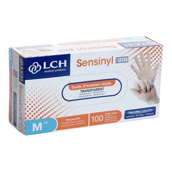 Gants en vinyle non poudrés
