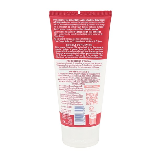 Circulymphe Jambes légères Gel externe Bio