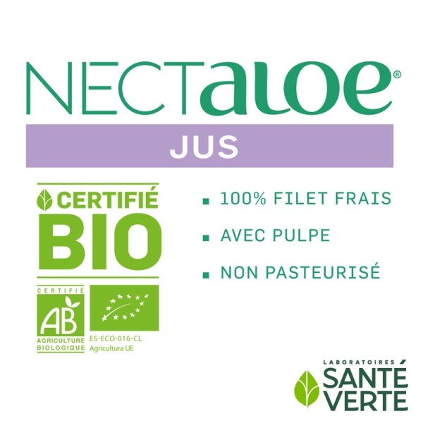 Santé Verte Nectaloe jus aloe vera Bio à boire