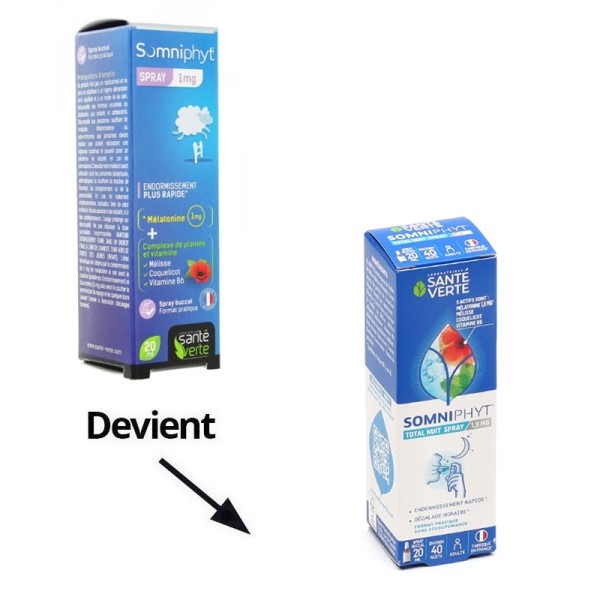 Santé Verte Somniphyt Total nuit spray 1,9 mg mélatonine