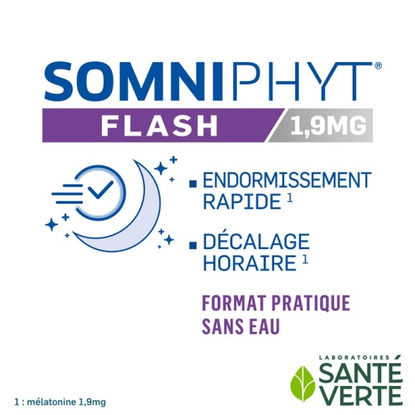 Somniphyt Flash1,9 mg mélatonine comprimés