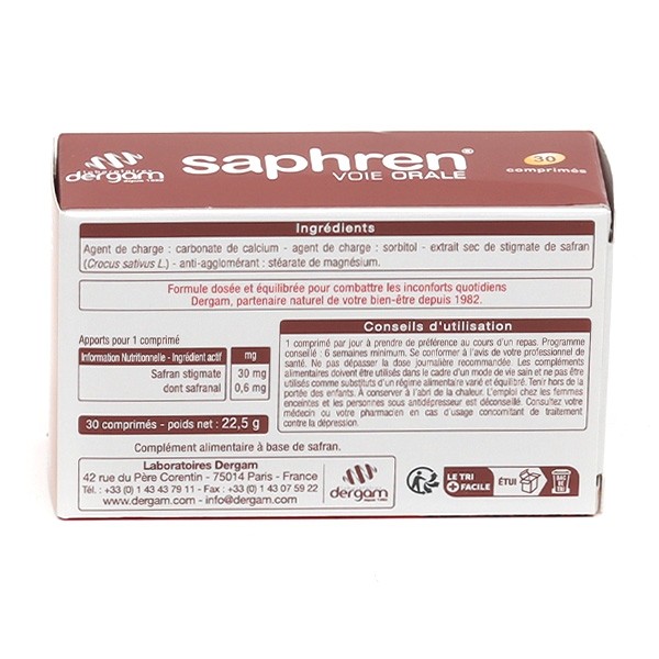 Saphren comprimés