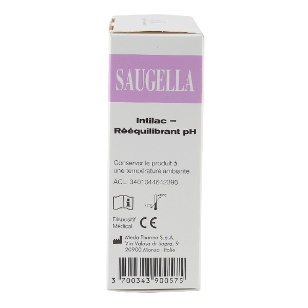 Saugella Intilac rééquilibrant pH gel intravaginal unidoses
