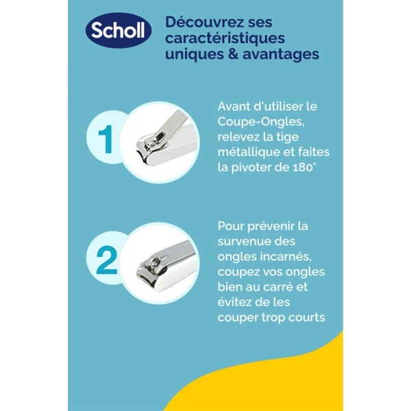 Scholl coupe ongles durs et épais