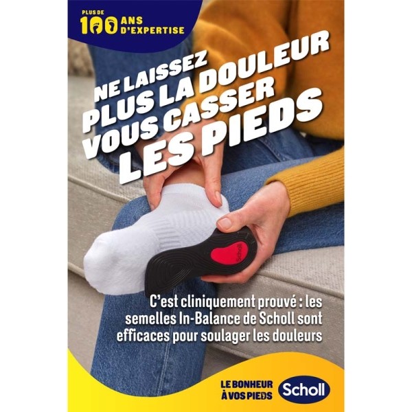 Scholl Semelle anti douleur Genou et talon 1 paire