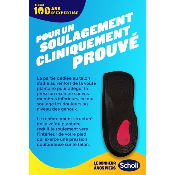Scholl Semelle anti douleur Genou et talon 1 paire
