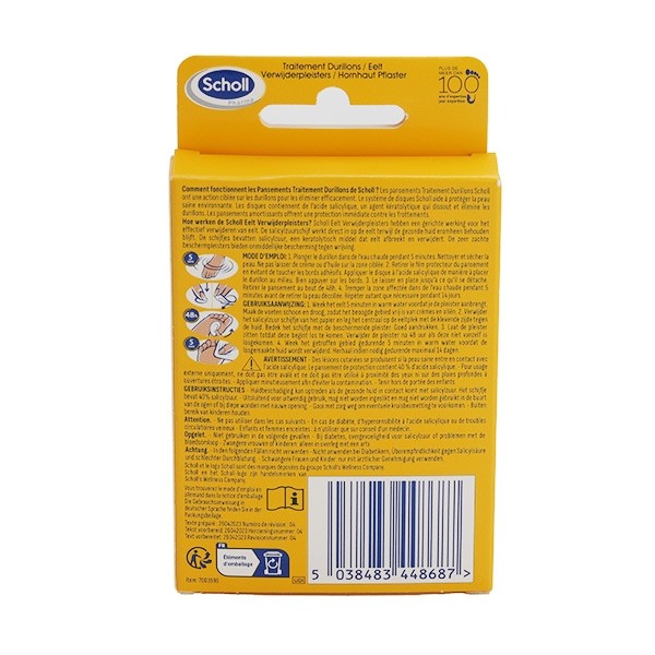 Scholl traitement durillons pansements